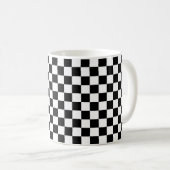 Mug Damier noir classique (Devant droit)