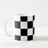 Mug Damier noir et blanc (Gauche)