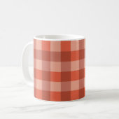 Mug Damier Orange Peach Fuzz (Devant gauche)