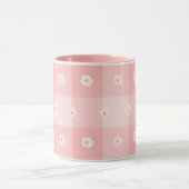 Mug Damier Pêche et Marguerite (Centre)