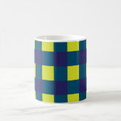 Mug Damier Vert Bleu Marine (Centre)