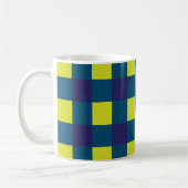 Mug Damier Vert Bleu Marine (Gauche)
