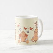 Mug d'amis en plumes (Devant droit)