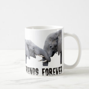 Mug D'amis étreindre d'éléphants pour
