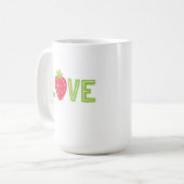 Mug d'amour aux fraises (Devant gauche)