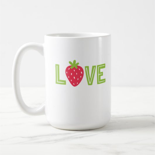 Mug d'amour aux fraises (Gauche)