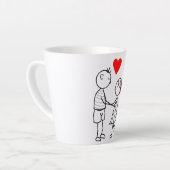 Mug d'amour avec mignon couple (Angle gauche)