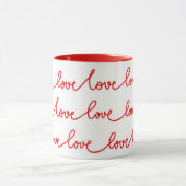 Mug d'amour blanc rouge (Centre)