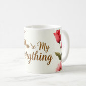 Mug d'amour floral (Devant droit)