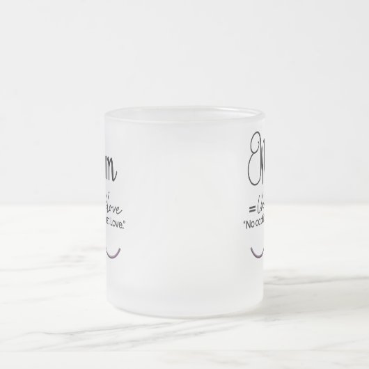Mug d'amour maman minimale - Conception d'amour in (Centre)