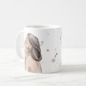 Mug d'amour personnel | Blanc et éclat (Devant gauche)