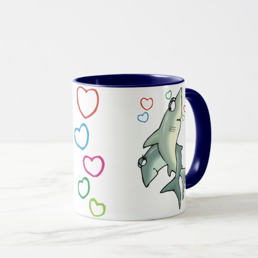 Mug d'amour pour le requin (Devant droit)