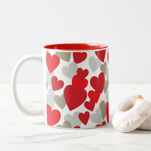 Mug d'amour rouge (Avec donut)
