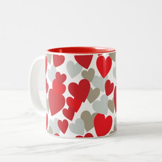 Mug d'amour rouge (Devant gauche)