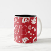 Mug d'amour rouge (Devant droit)