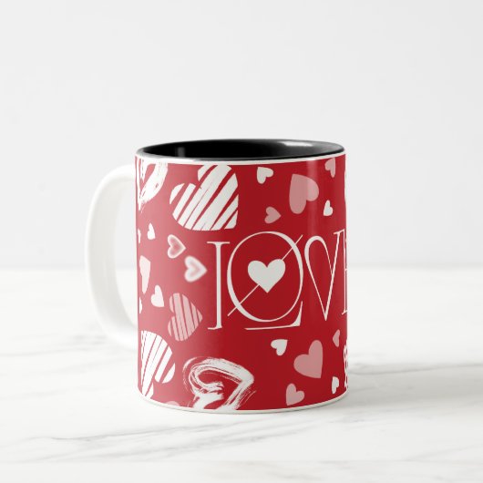 Mug d'amour rouge (Devant gauche)