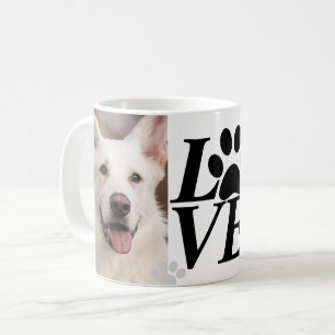 Mug d'Amoureux des chiens Empreinte de patte LOVE