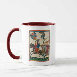Mug Damsel In Distress, Art Médiéval Du XIVe Siècle