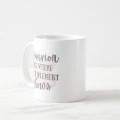 Mug d'analyste de comportement, mug ABA, mug BCBA, (Devant gauche)