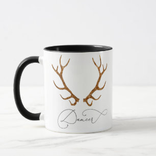 Mug Dancer Reindeer Antlers Noël