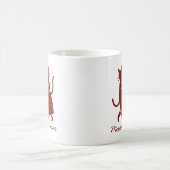 Mug Dancing Cat Couple, Cute Wedding custom name (Centre)