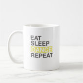 Mug Dancing Lover pour Dancer Manger Dormir Danse Répé (Gauche)