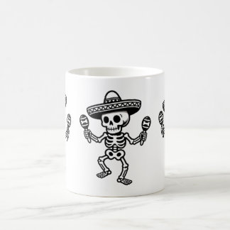 Mug Dancing Mexican Skeleton