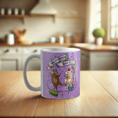 Mug Dancing Mice Nom et âge Bonne fête d'anniversaire