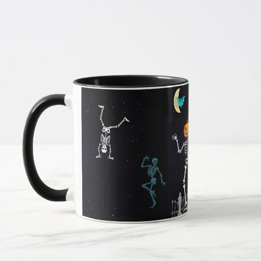 Mug Dancing Skeleton Coffee Cup (Gauche)