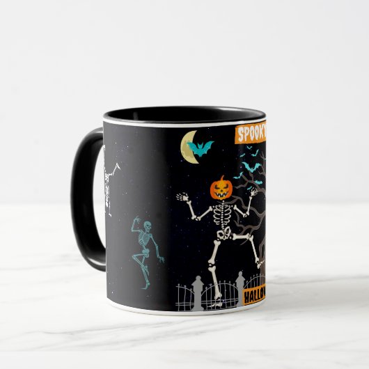 Mug Dancing Skeleton Coffee Cup (Devant gauche)