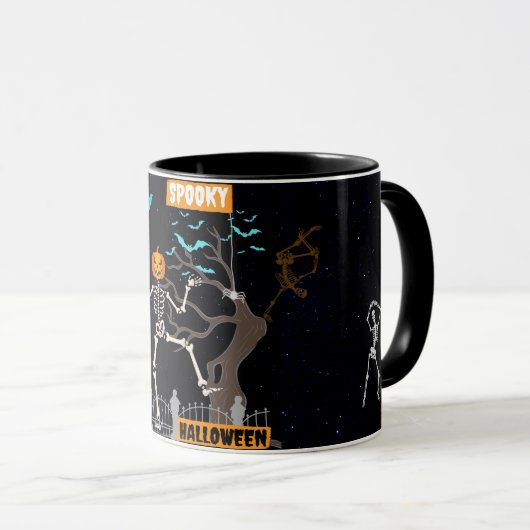 Mug Dancing Skeleton Coffee Cup (Devant droit)