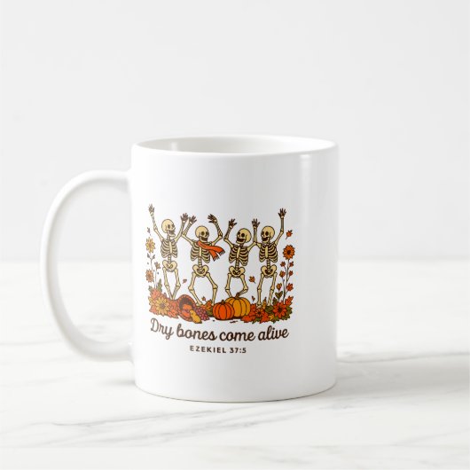 Mug Dancing Skeleton Dry Bones Come Alive Christian Ha (Gauche)