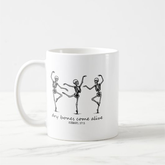 Mug Dancing Skeleton Dry Bones Come Alive Christian Ha (Gauche)