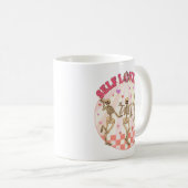 Mug Dancing Skeleton Self Love Club Valentine Retro (Devant droit)
