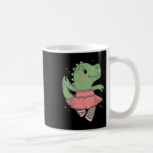 Mug Dancing T-rex Dinosaur Llerina For Llet Dancer Vin (Droite)