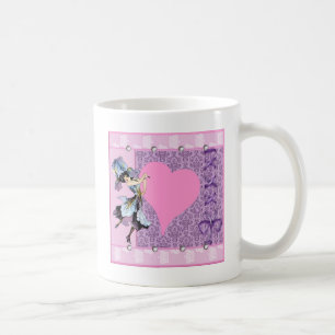 Mug Dancing vintage fleur fée rose design par LeahG