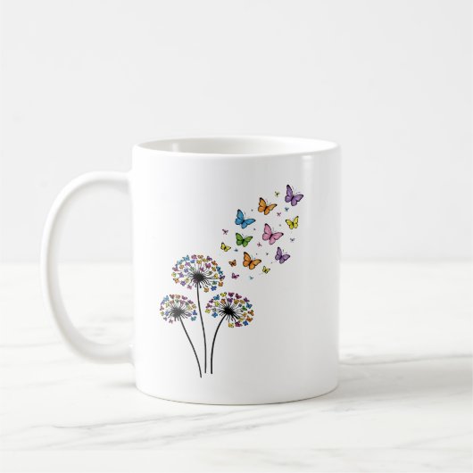 Mug Dandelion butterfly flow (Gauche)
