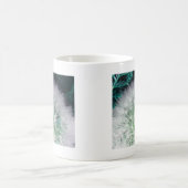 Mug Dandelion cool vert et blanc avec gouttes d'eau (Centre)