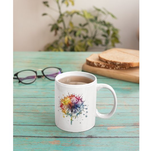 Mug Dandelion d'aquarelle vive