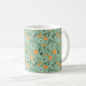 Mug Dandelion Fleurs Orange Floral Modèle (Devant droit)