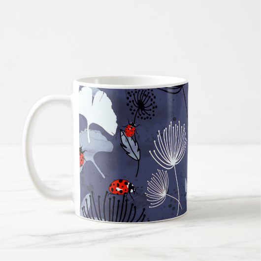 Mug Dandelion Ginkgo : Dessin main Abstrait (Gauche)