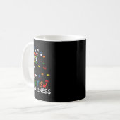 Mug Dandelion Puzzle pièce Cool Sensibilisation sur l' (Devant gauche)