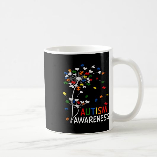 Mug Dandelion Puzzle pièce Cool Sensibilisation sur l' (Droite)