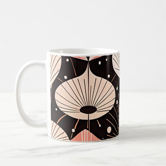 Mug Dandelions -Mi-siècle- Design moderne rétro (Gauche)