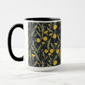 Mug Dandelions, vert, jaune et noir (Gauche)