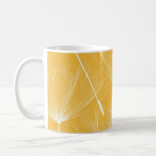 Mug Dandelions vintages : Motif transparent (Gauche)