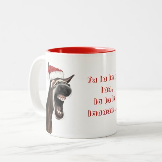 Mug d'âne chantant Noël (Devant gauche)
