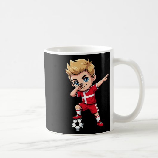 Mug Danemark Dab Enfant Objectif Dessin Animé Drapeau (Droite)