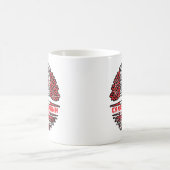 Mug Danemark Drapeau canadien des racines d'arbre du C (Centre)