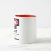 Mug Danger Attention au panneau Introvert (Centre)